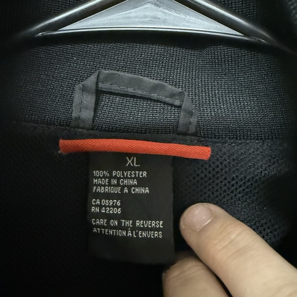 ID Wear Men's Black Windbreaker Rain Jacket Size XL - Picture 5 of 6